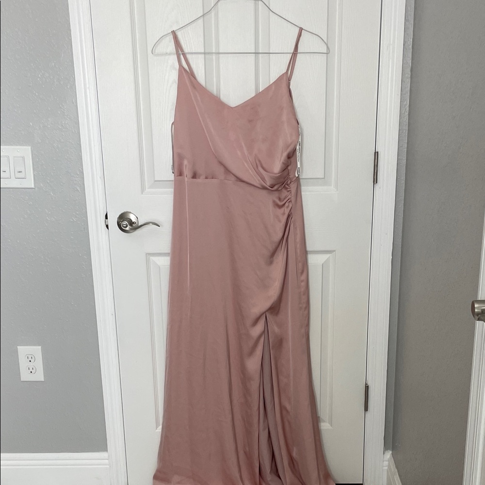Birdy Grey Bridesmaid Dress - Matte Satin Rose Gold